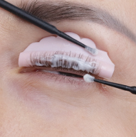 Lash Lift Kit som blir påført